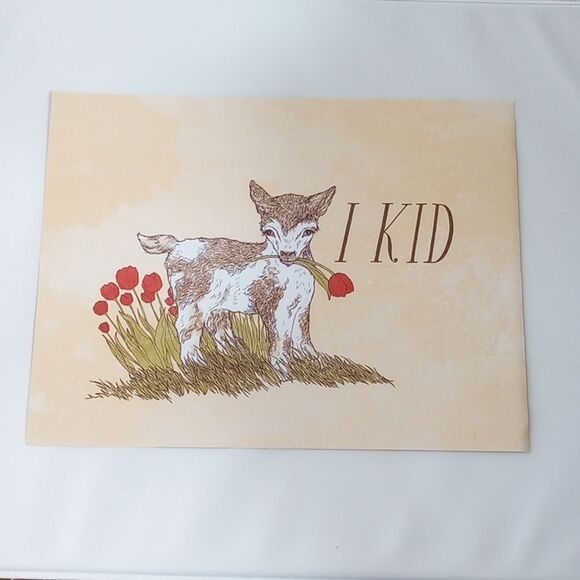 Set of Five Double-sided Frida Clements Farm Animal Pun Prints - Picture 7 of 10